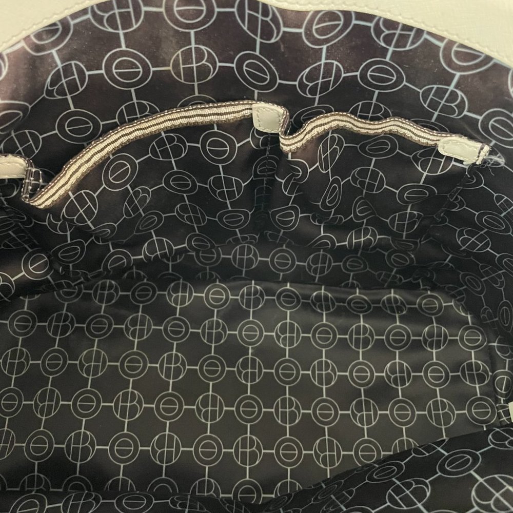 Henri Bendel Cream Satchel with Gold Accents - Picture 12 of 15